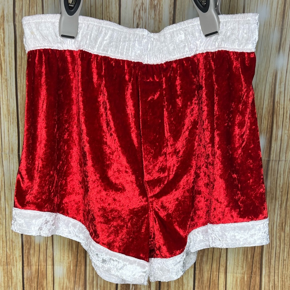 Christmas Santa boxer pajama shorts Large